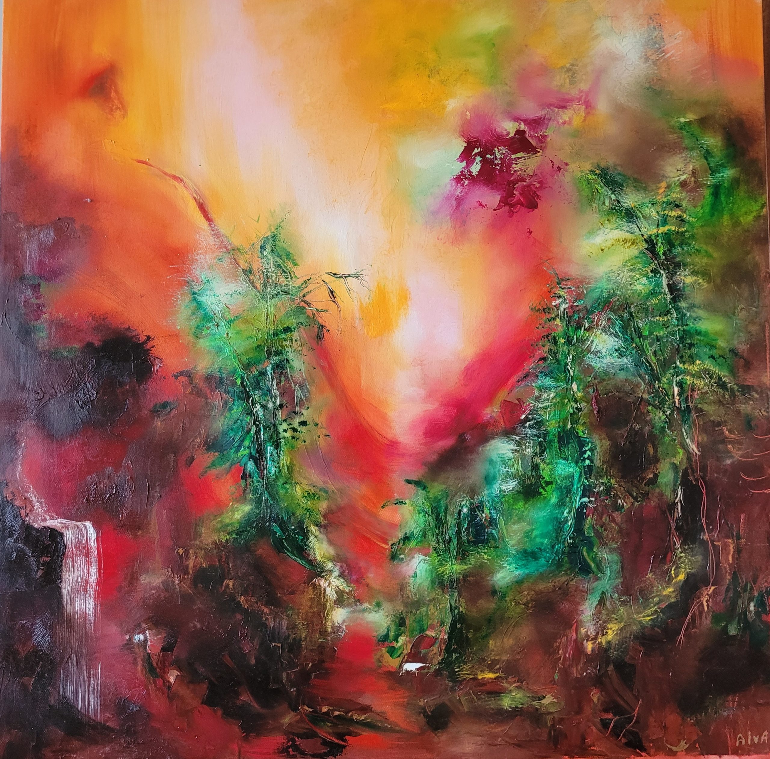 Fire 80x80cm
